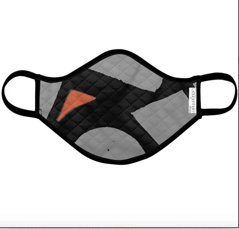 Orange Scarf With Mask