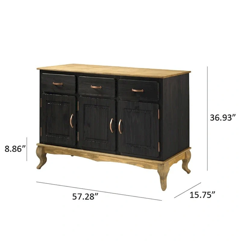 Wood Buffet Sideboard Green