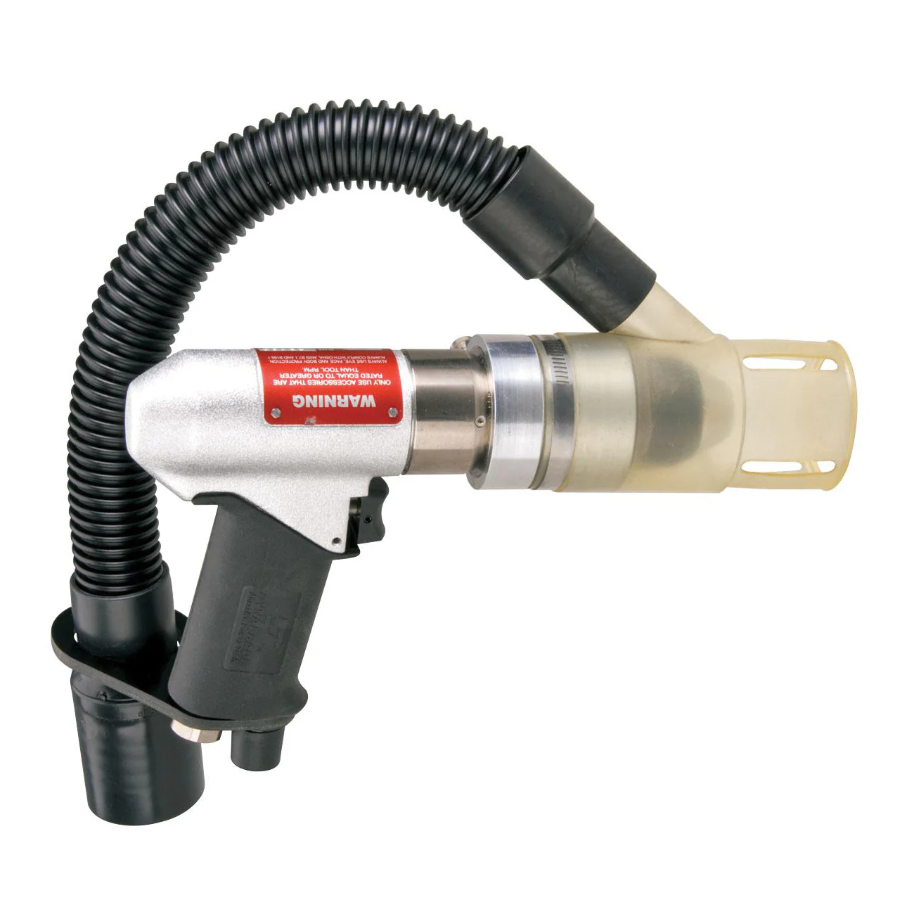 Dynabrade 53104  ~  3/8 Inch Central Vacuum Drill .7 Hp Pistol Grip 4500 Rpm Rear Exhaust Jacobs