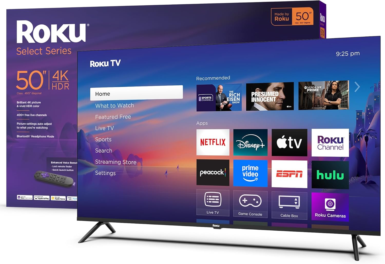 2026 50" Select Series 4K HDR Smart TV with Voice Remote