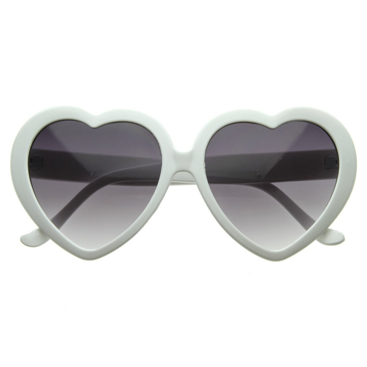 Heart Sunglasses White Bulk Adult 100% UV Superior Quality  (Z1016)