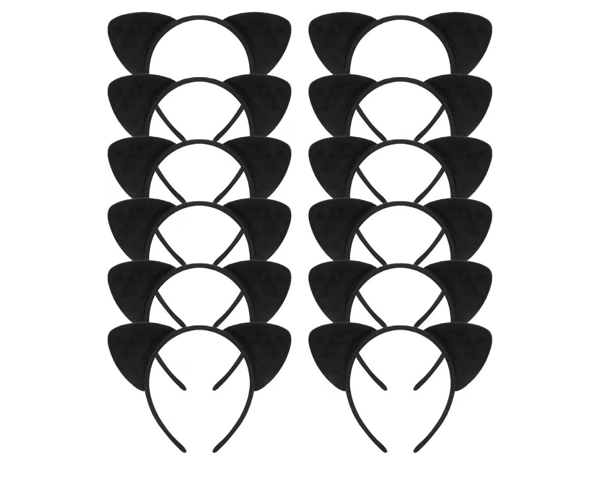 Black Cat Ears Bulk WS1677D