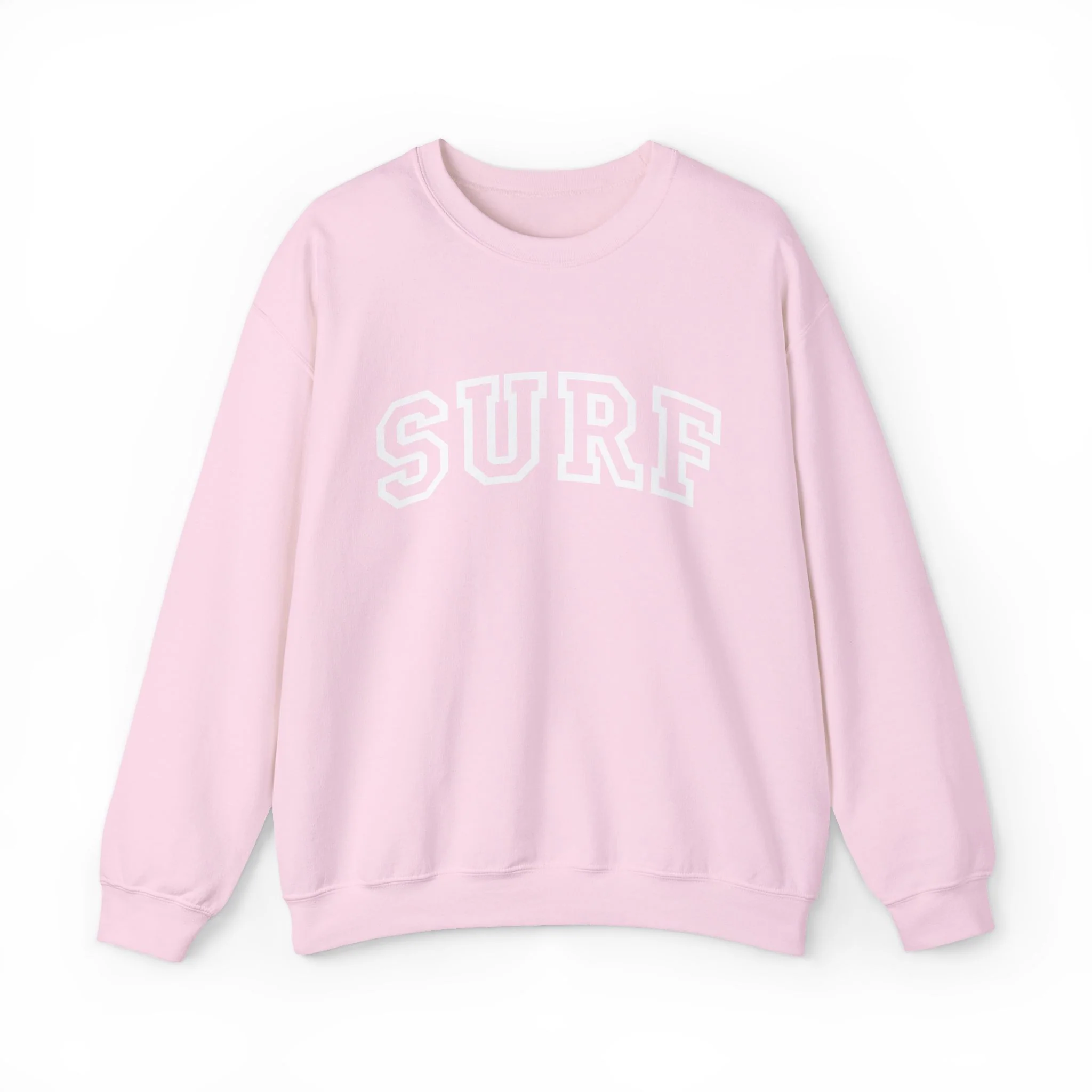 Surf Crewneck Sweatshirt - Classic Varsity Wave Pullover
