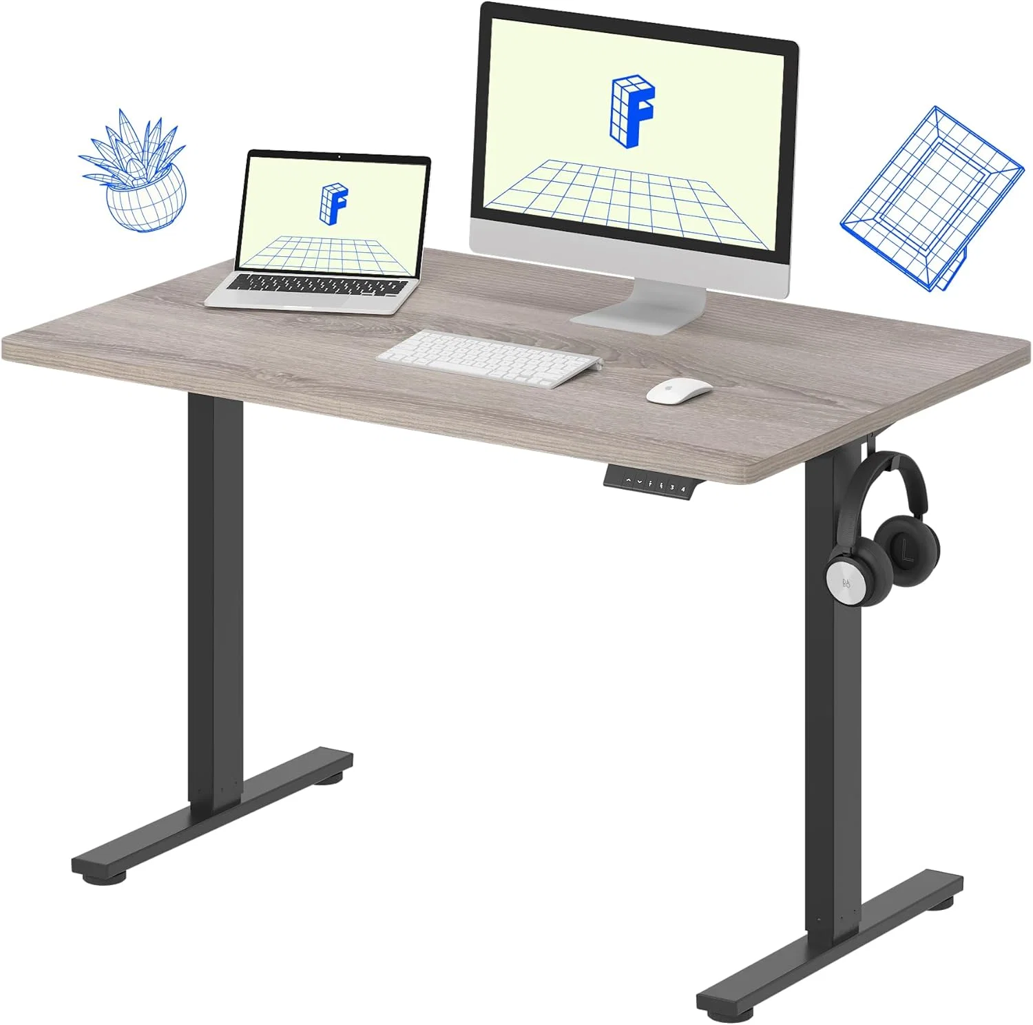 EN1 Whole-Piece Standing Desk