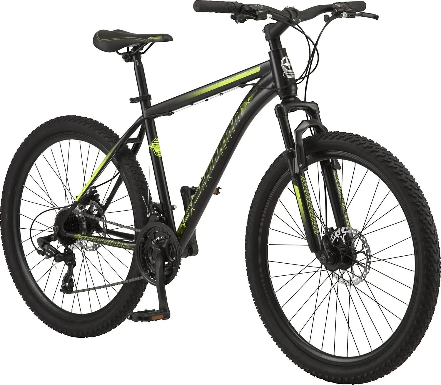 Mountain bike. 26-inch wheels. 21 gears. Men's model. Black.