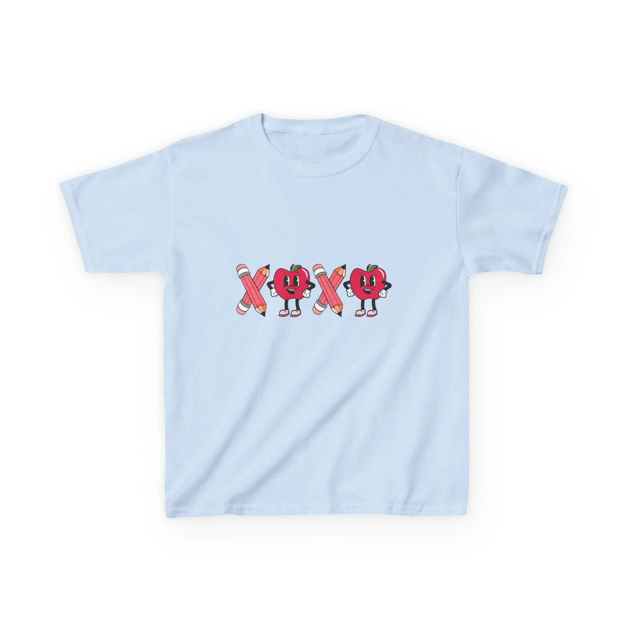 XOXO Heart Characters Kids Tee | Cute Valentine Shirt