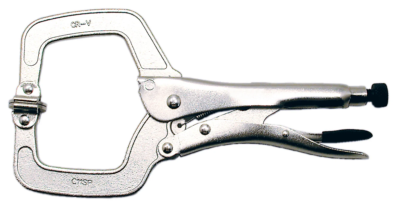 Jet J11RP,  ~  11 Inch Locking C-Clamp With Swivel Pads