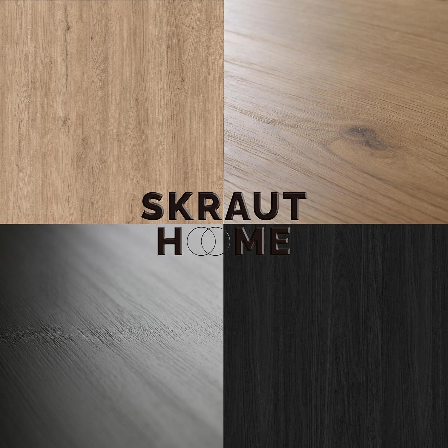 Skraut Home | TV-Schrank, Lowboard | für Wohnzimmer und Esszimmer | 210 | Für TV-Geräte bis zu 80