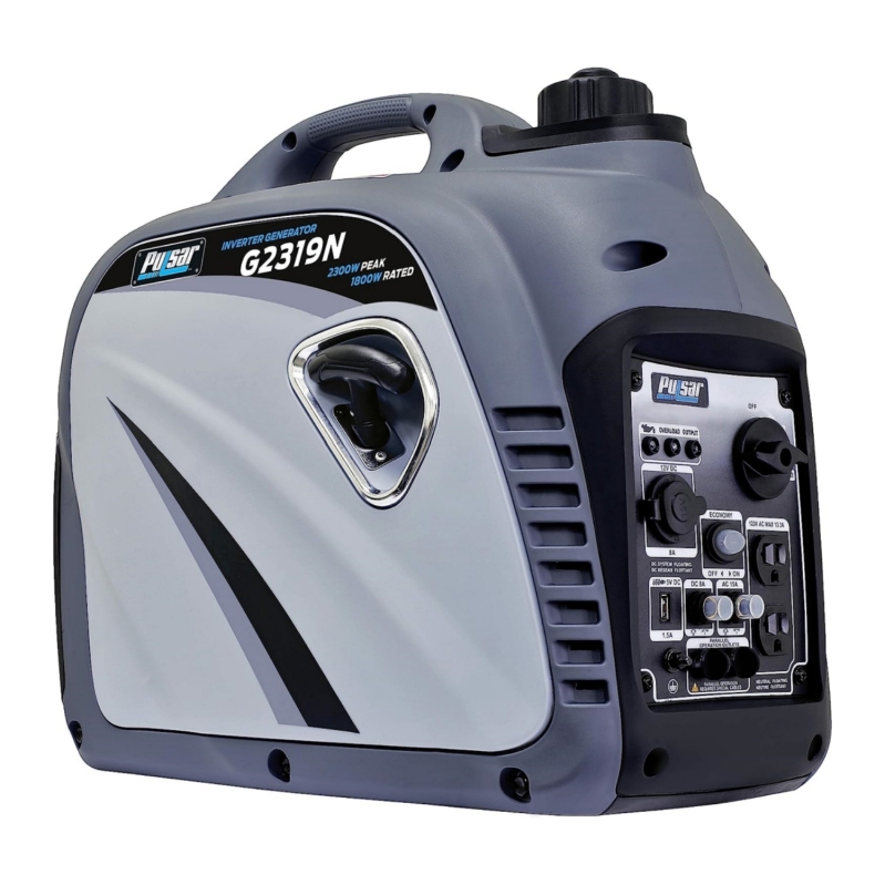Pulsar 2,300W Portable Gas-Powered Quiet Inverter Generator With USB Outlet & Parallel Capability, Carb Compliant, G2319N