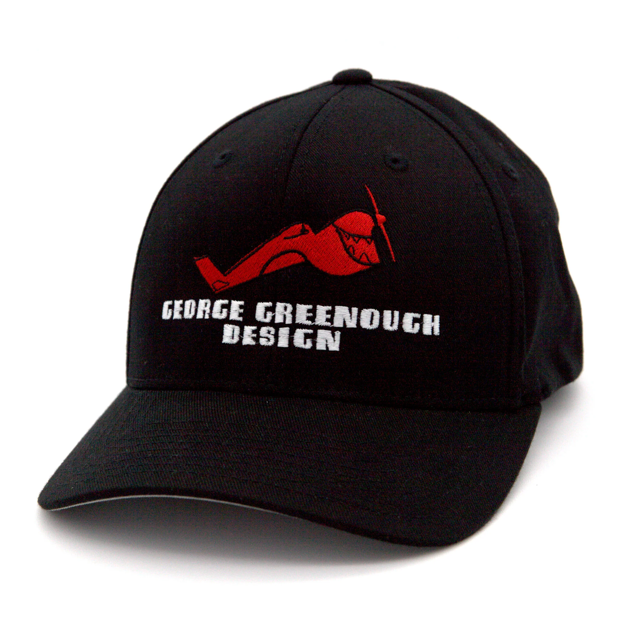 Greenough Flex Fit Hat - Black/Red