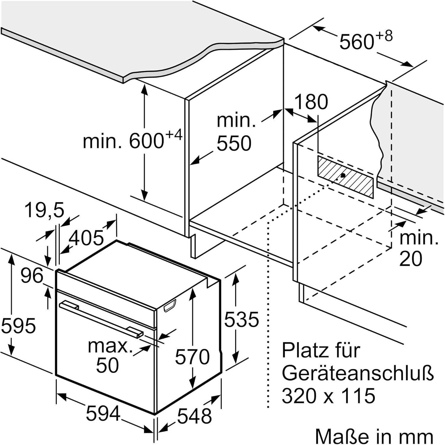Bosch Einbauherd-Set HND411LS67, Serie 4 Einbau-Herd 60 cm mit 3D-Heißluft und Backwagen HEB513BS3, Serie 4 Elektro-Kochfeld 60 cm mit Rahmen, Herdgesteuert, Made in Germany, NKN645GA2E, Edelstahl