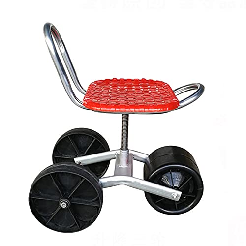 Carrello da giardino con ruote in gomma e sedile da lavoro mobile : Amazon.it: Giardino e giardinaggio