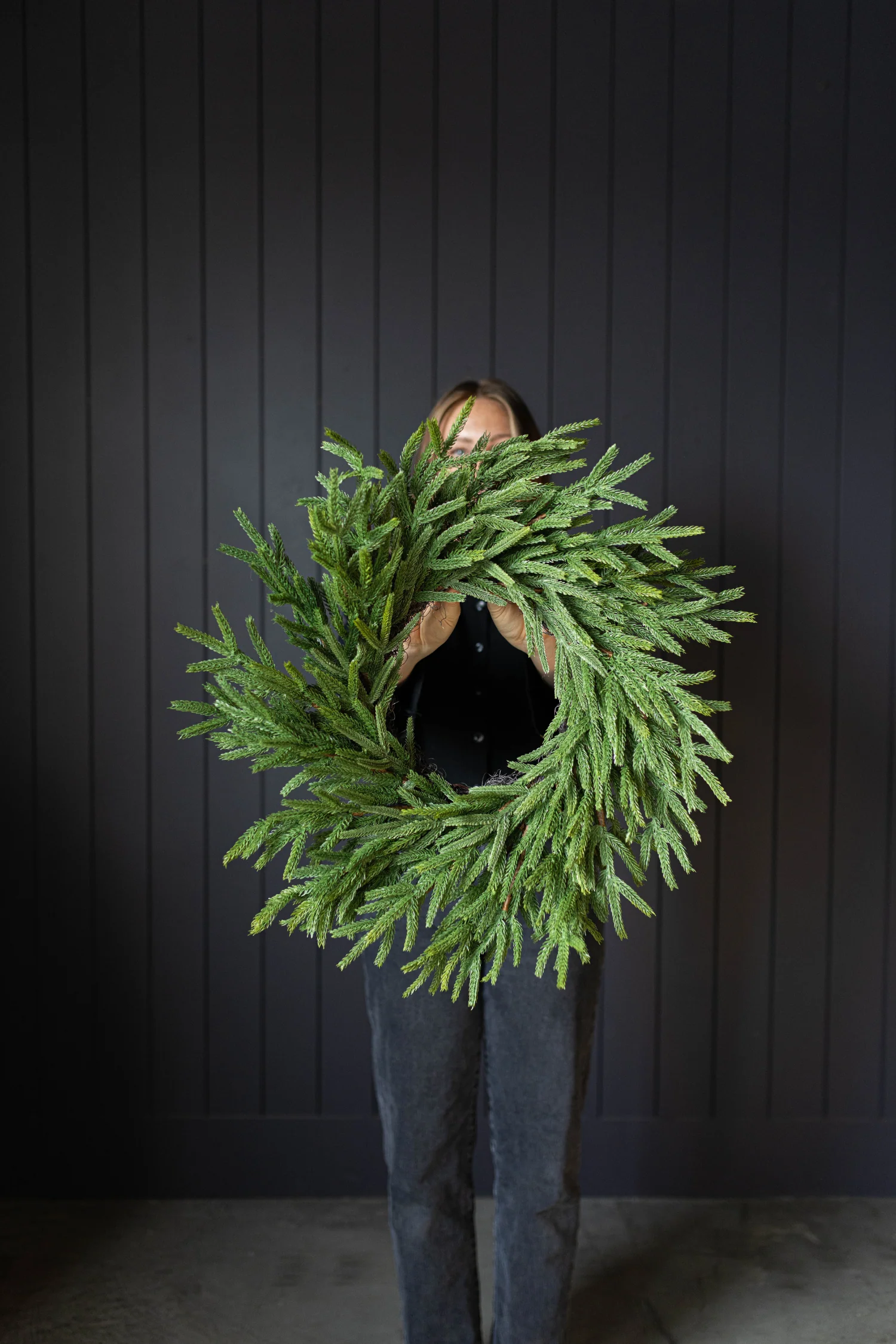 Norfolk Full Real Touch Wreath - 24