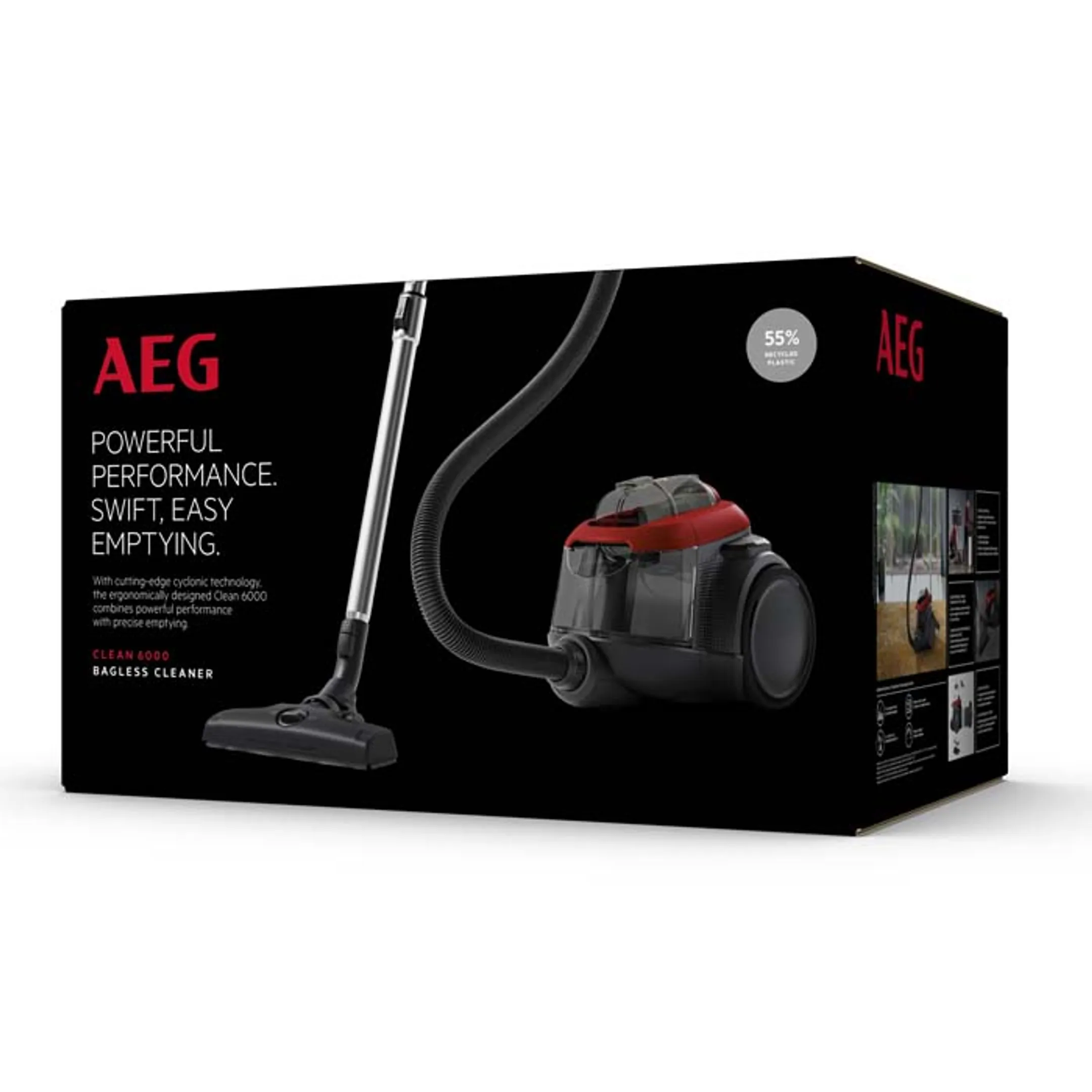 AEG Stofzuiger zonder zak AL61C2CR Rood