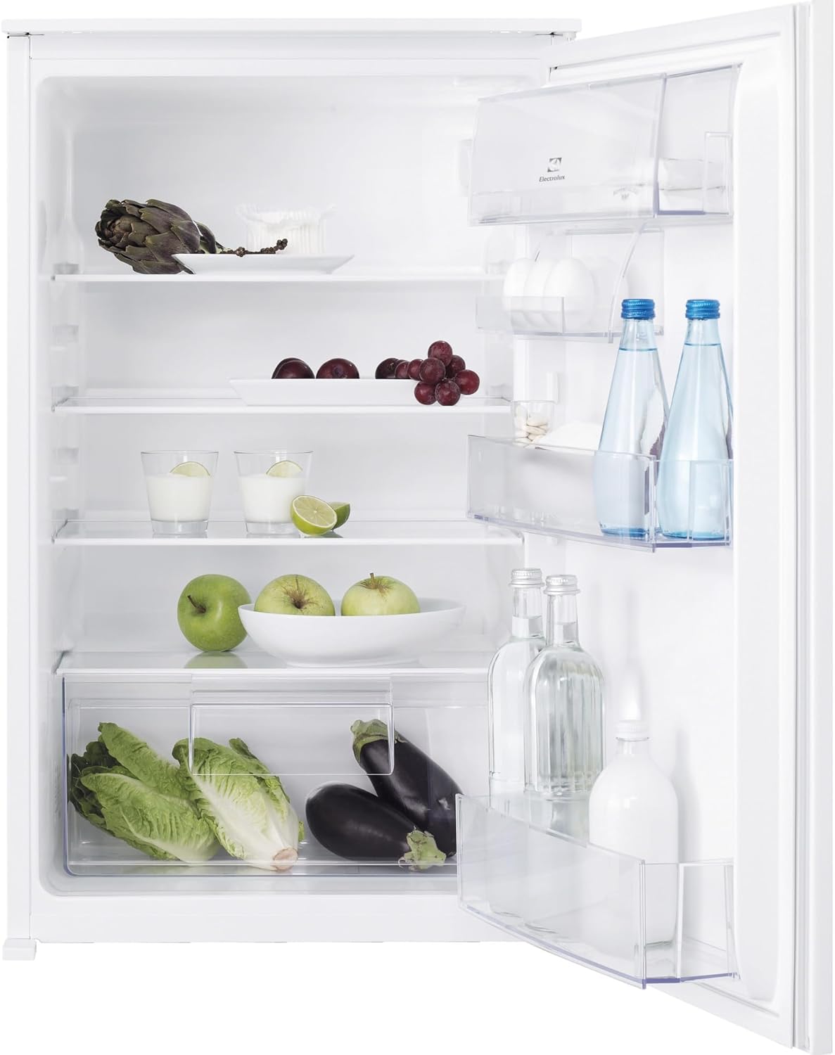 Electrolux LRB2AE88S Frigorifero Da Incasso Monoporta, Serie 500, Classe E, Capacità 142 Litri, Illuminazione a LED, Porta reversibile, Silenziosità 36 (dB), 873x548x549 mm
