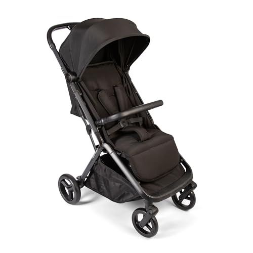 Push Me Astro   Passeggino con piega automatica compatta, 105 x 54 x 84 cm, colore: Nero : Prima infanzia