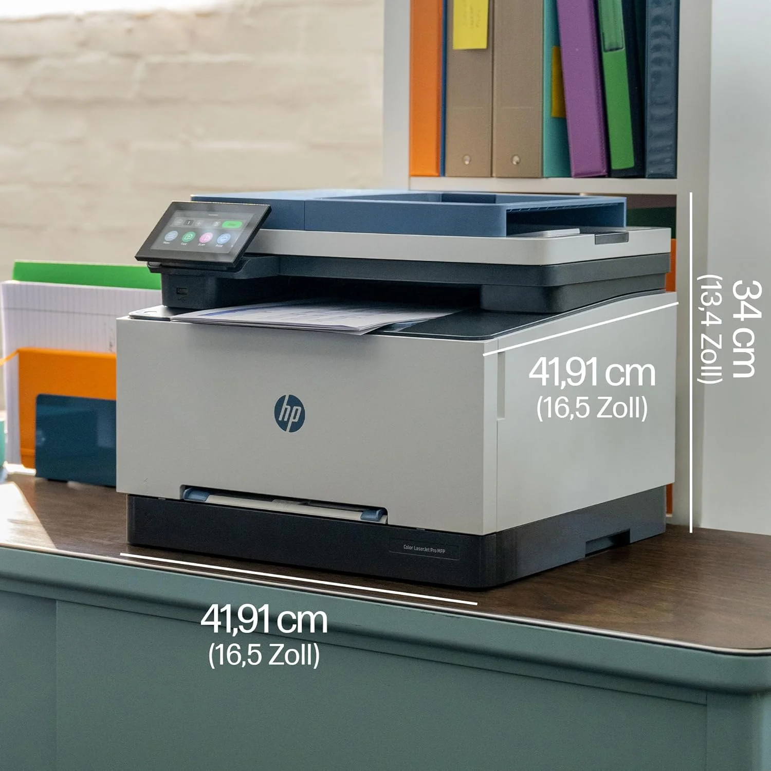 Stampante laser multifunzione a colori HP Color LaserJet Pro MFP 3302fdwg, Fax, Stampa automatica fronte/retro, Touchscreen, Wi-Fi, Ethernet, USB, HP Wolf Pro Security