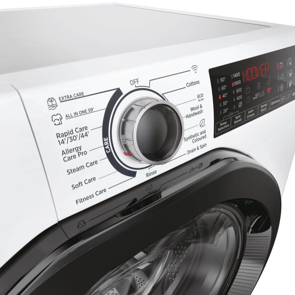 Hoover H-WASH 350 9kg 1400 Spin Washing Machine - White | H3WPS496TAM6-80