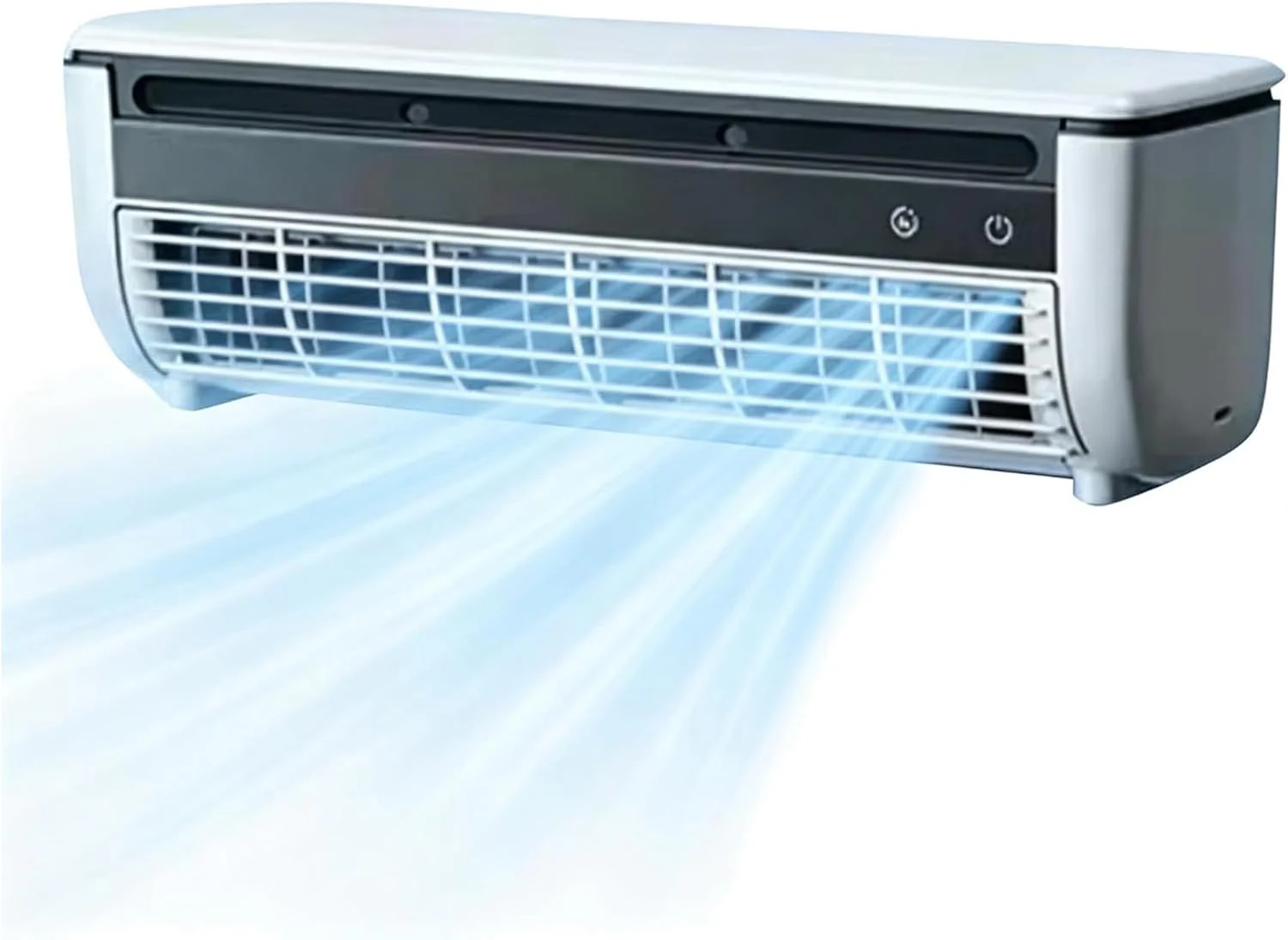 Fúrás nélküli fali légkondicionáló ventilátor, vezeték nélküli fali légkút otthonra 3 sebességgel, mini légkondicionáló távirányítóval, gyors hűtésű hideglevegő ventilátor hálószobába, otthonra