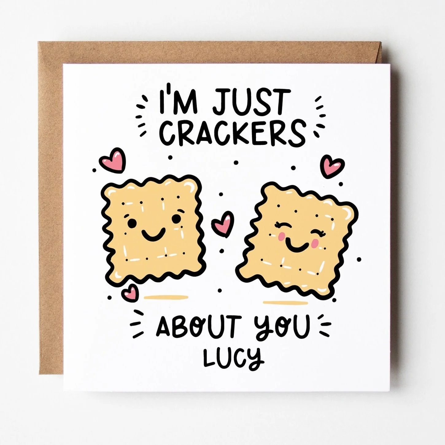 I'm Crackers About You Card ? Personalised Funny Anniversary Card ? Funny Love You Card ?