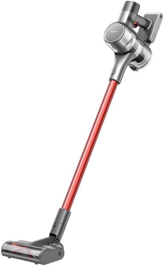 DREAME T20 Mistral, Aspirateur sans Fil, Modèle Européen, 125000 TR/Min, avec Ã‰Cran LCD Couleur Et Batterie Amovible, Rouge, 0.6 Liters
