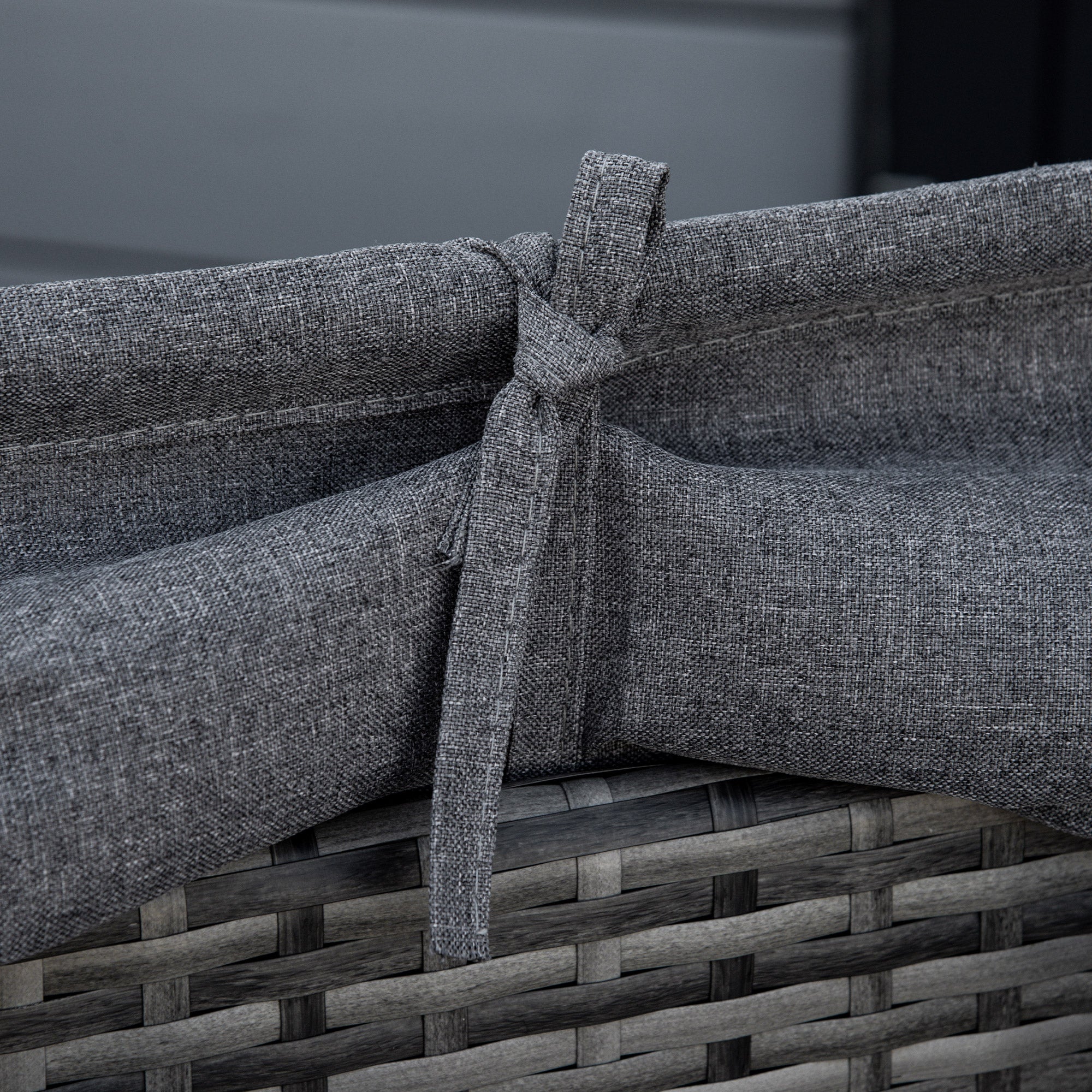 Outsunny rotan zonne-eiland 4-delig 230 cm x 145 cm x 80 cm