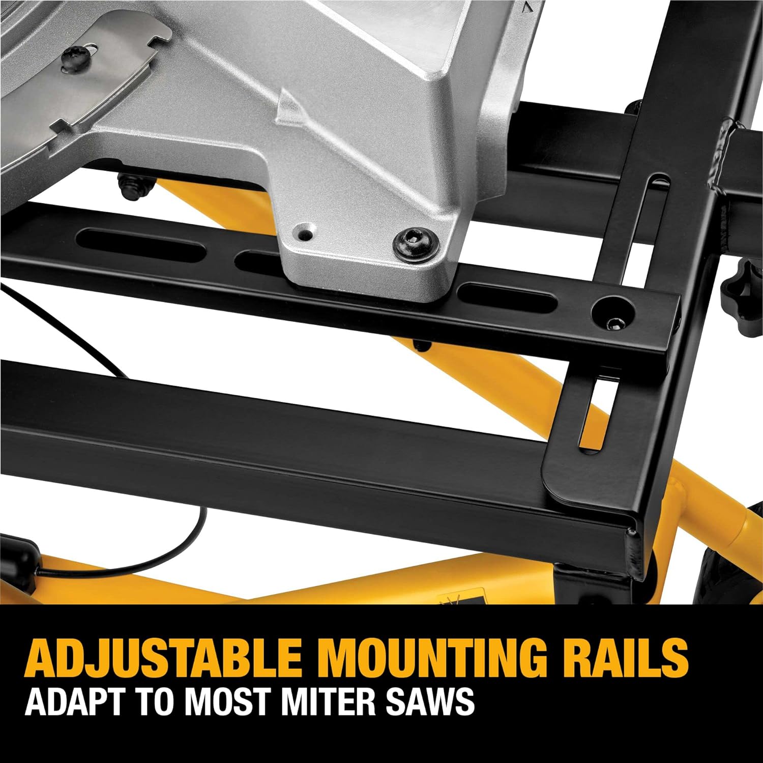 Miter Saw Stand With Wheels (DWX726) Yellow