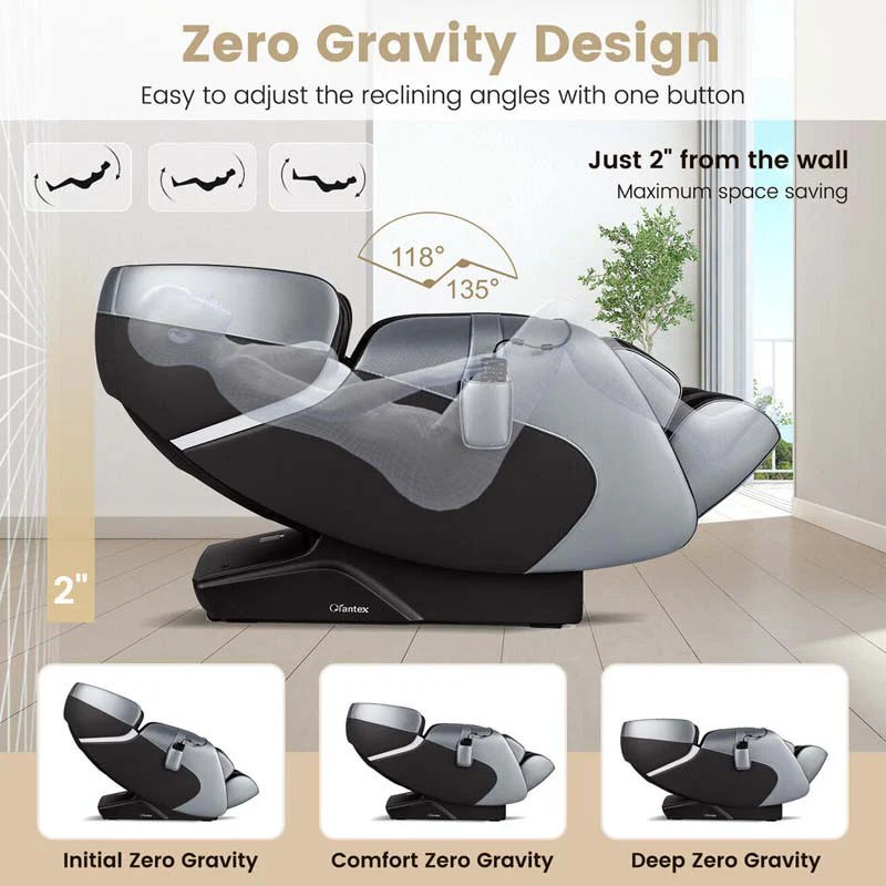 3D SL Track Zero Gravity Massage Chair Full Body Massage Recliner with AI Voice Control