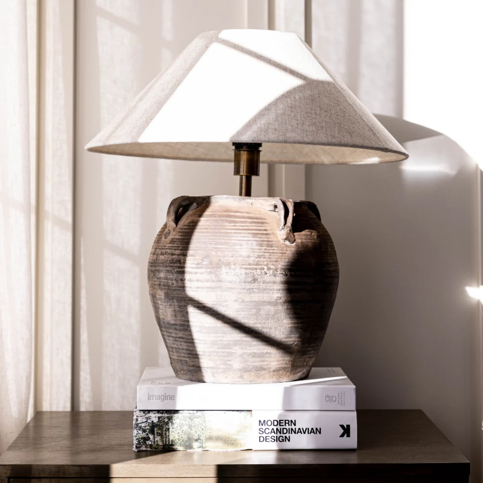 Atelier Vintage Found Grey Table Lamp
