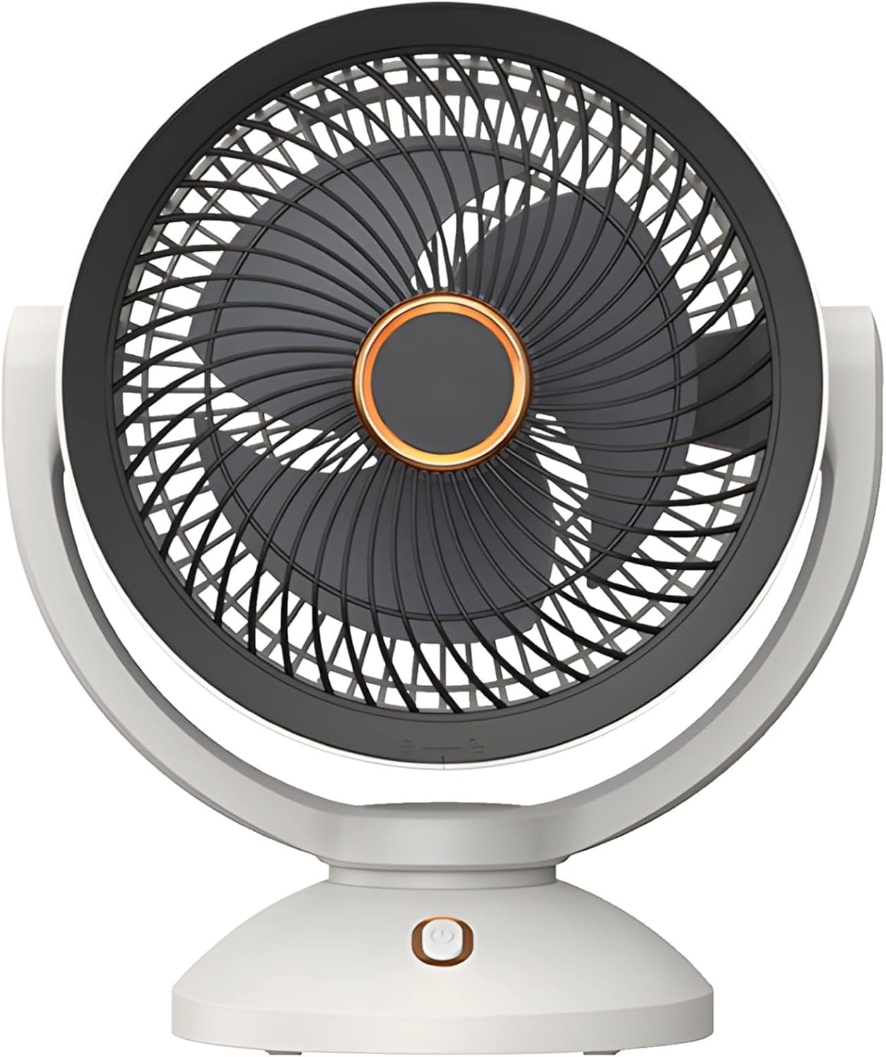 Desktop Air Circulator Fan for Home and Dorm, Energy Saving USB Rechargeable Oszilating Fan, Adjustable Stand, Night Light Function, 8 Hour Timer, Quiet Operation, Compact and Portable Tool