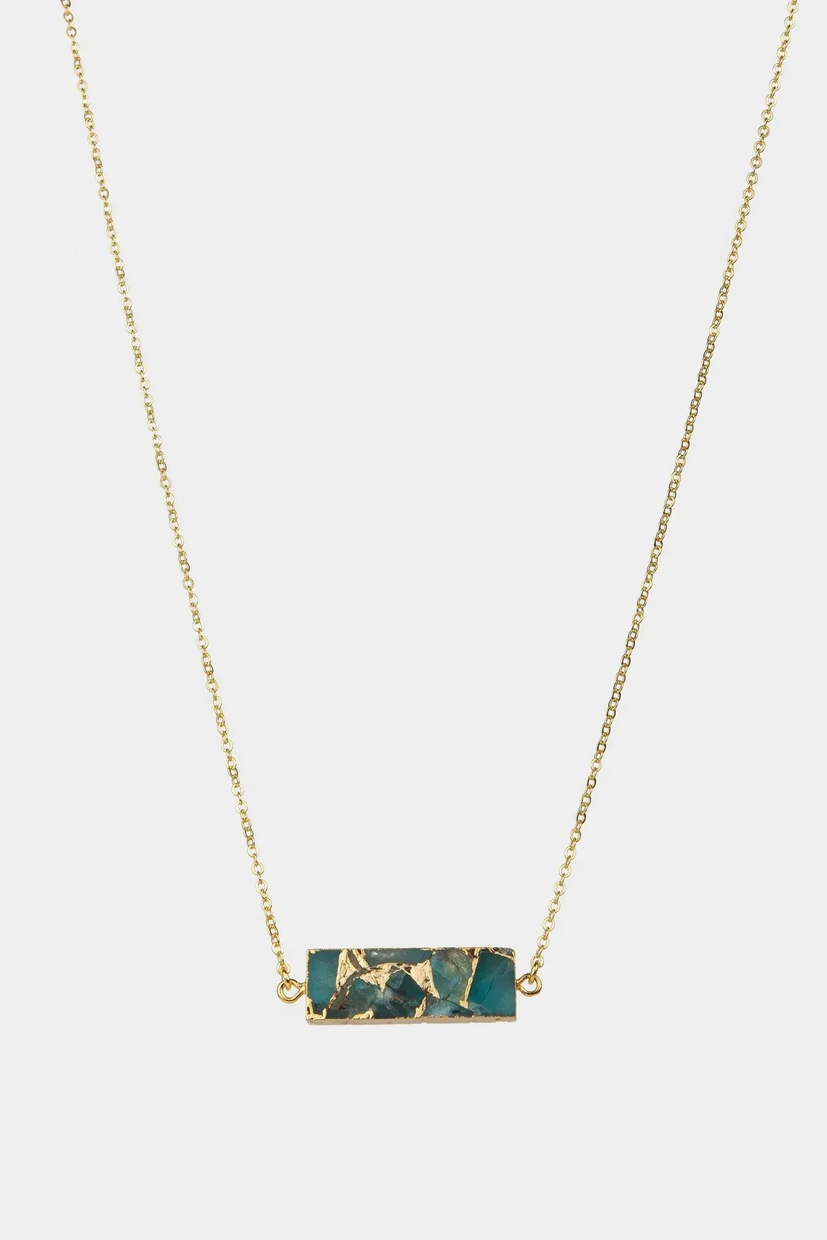 Mojave Mixed Gemstone Necklace, Gold Plated