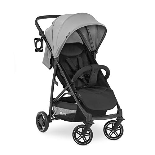 hauck Passeggino Rapid 4R Plus   Passeggino Leggero 25 kg Portata   Passeggino Pieghevole Veloce con Cappotta XL UPF 50     Passeggino Compatto, Reclinabile con Portabibite   Grande Cesto   Grigio : Prima infanzia