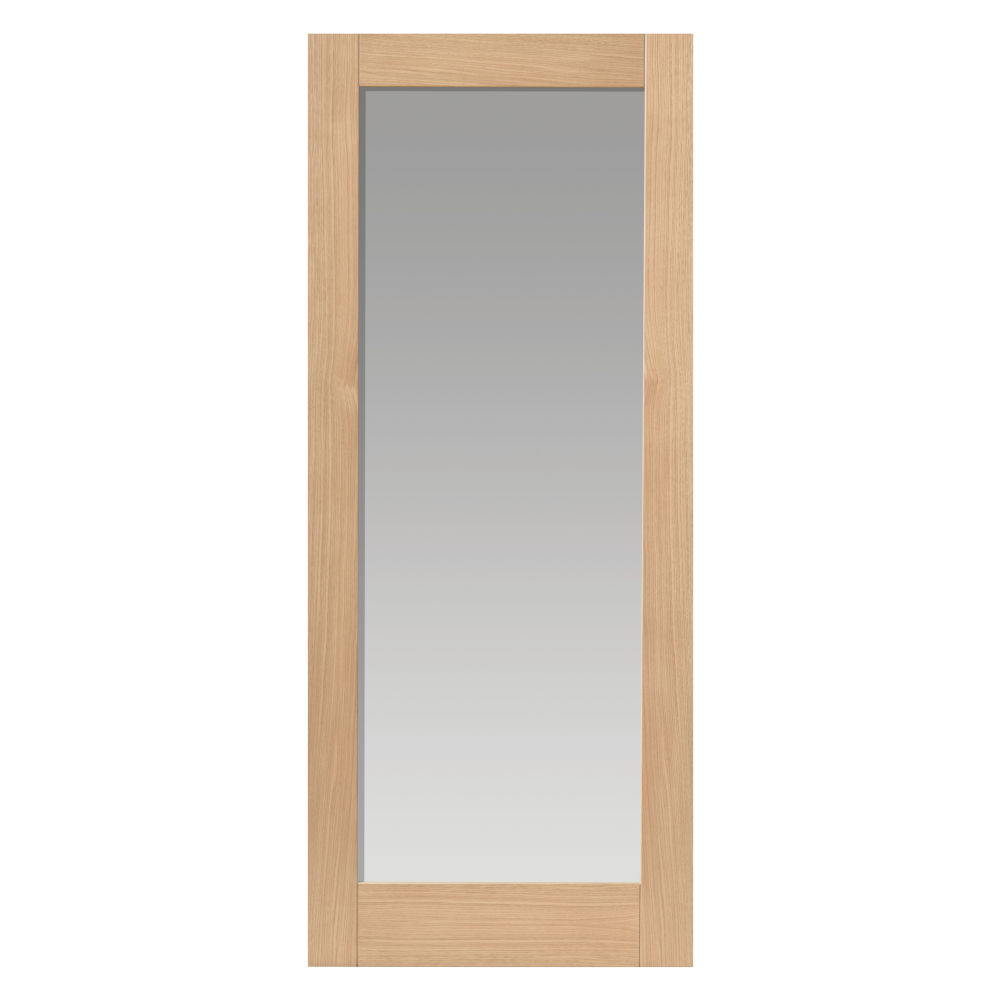 J B Kind Fuji Oak Glazed Internal Door