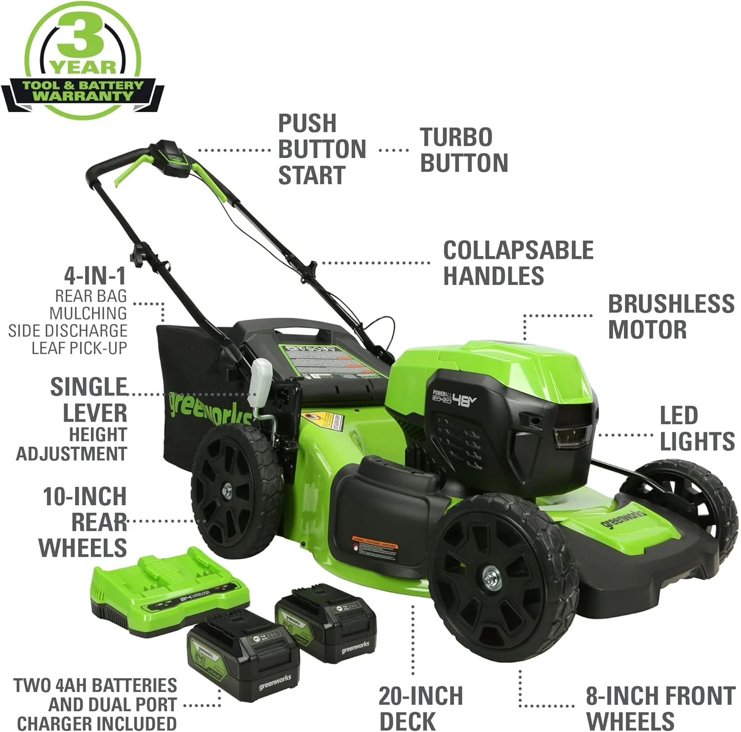 Greenworks 48V (24V x 2) 20