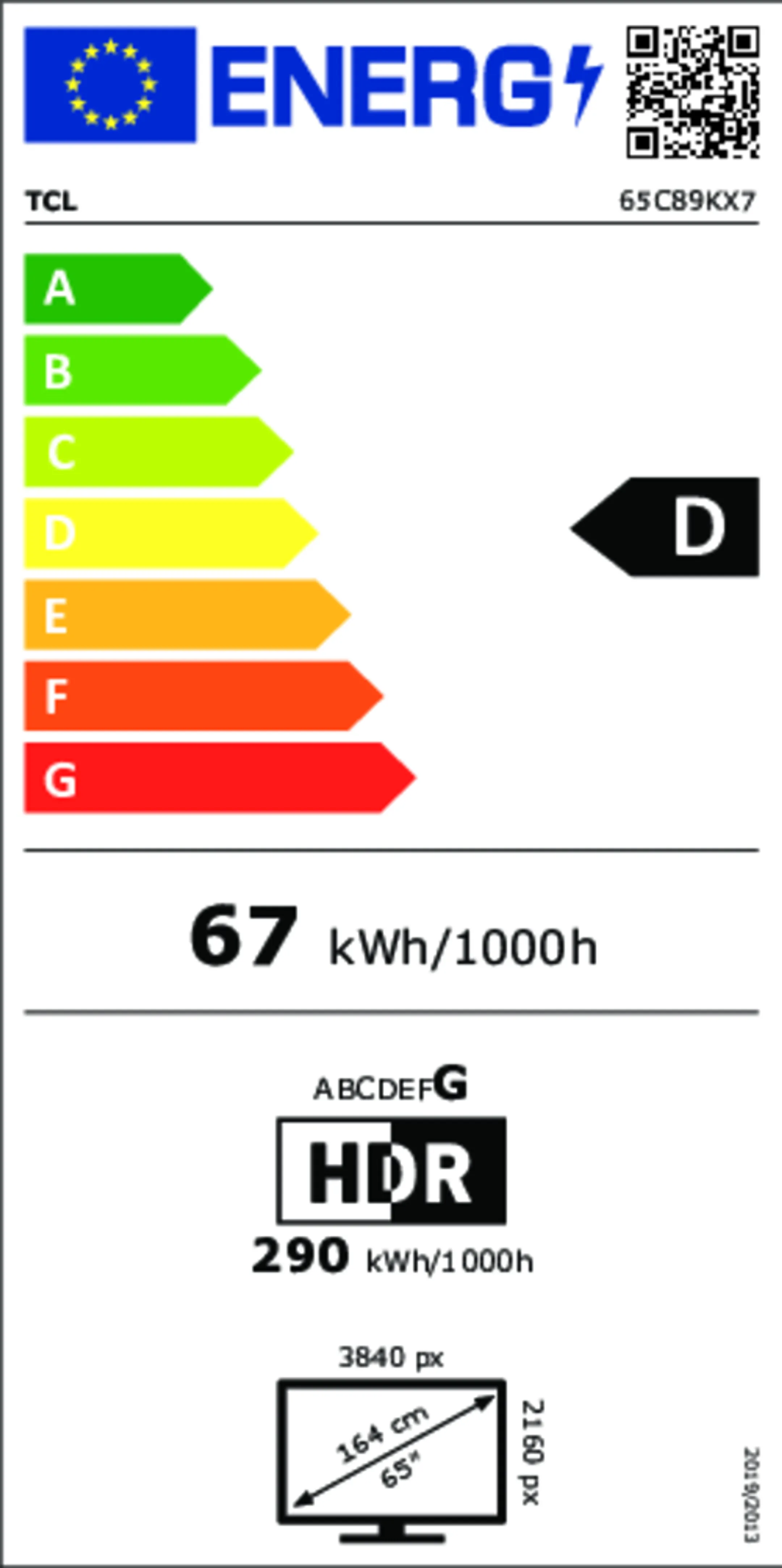 TCL QD Mini-LED 65C89K 4K TV  - 65 inch