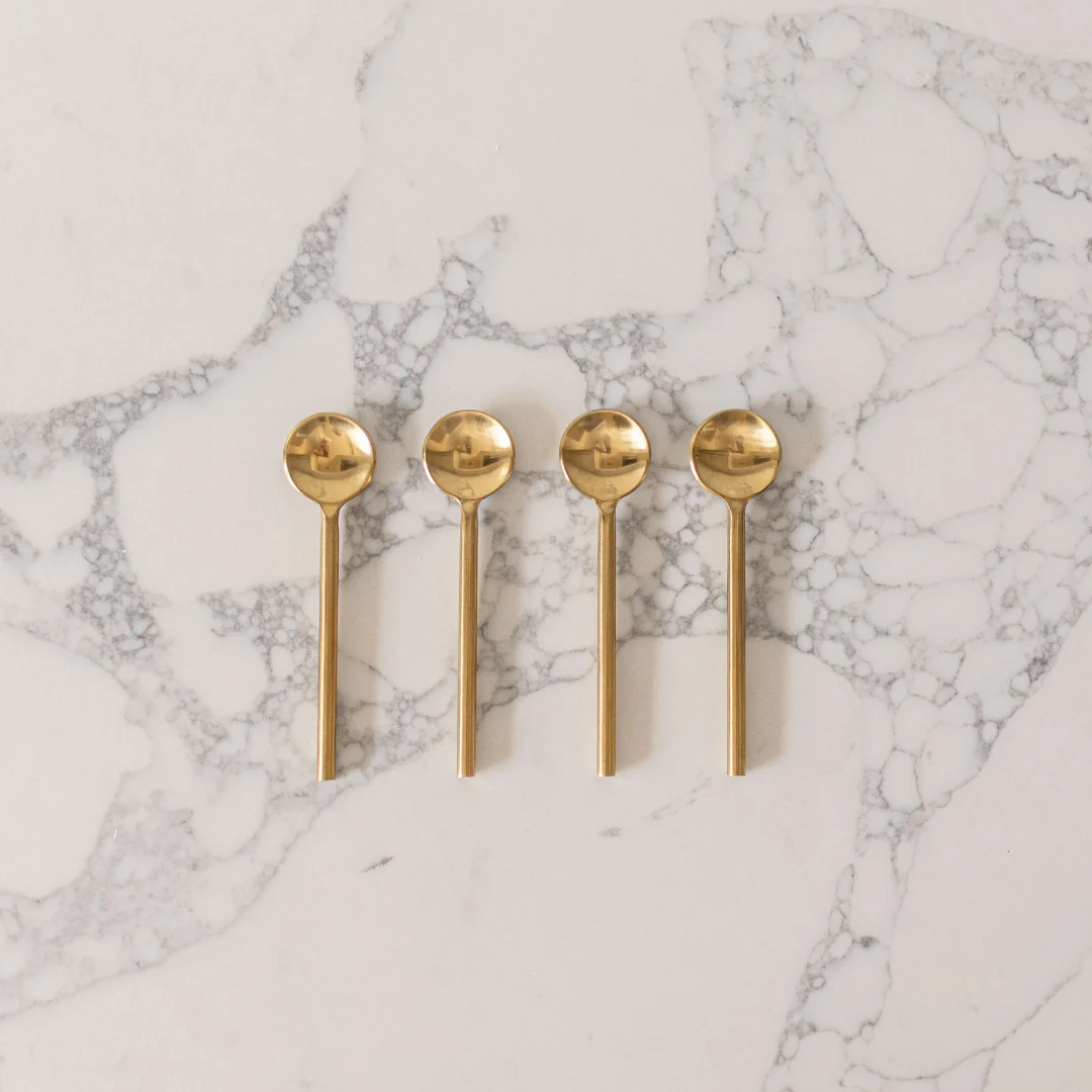 Gold Spoon Serving Set