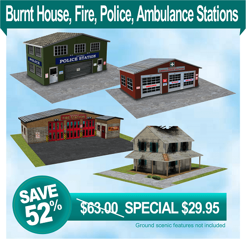 Fire Department Ambulance Police Station Models