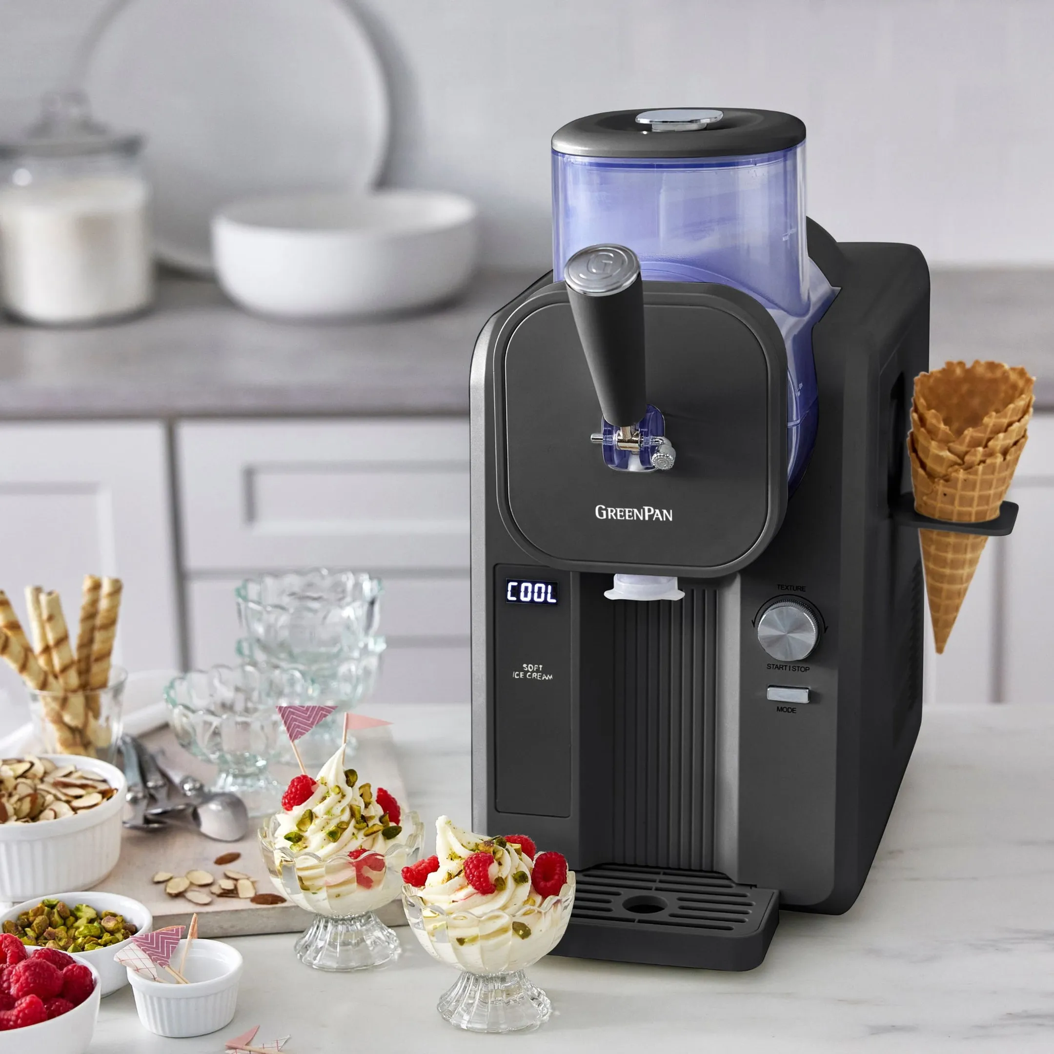 GreenPan Ijsmachine Softijs & Frozen Drinks - 1,87L