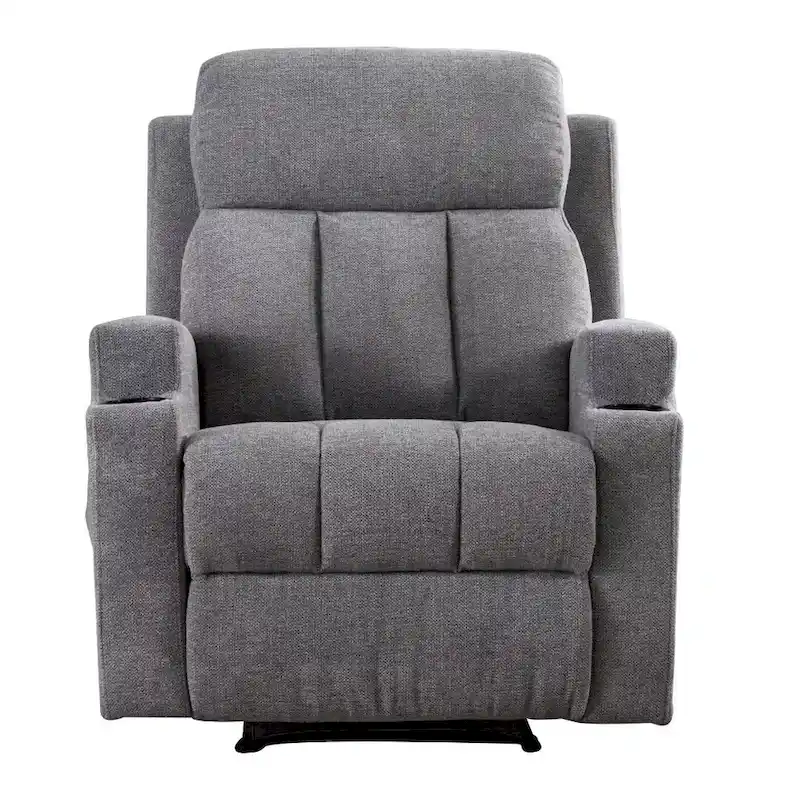 Massage Recliner and Manual Singles Sofa with Remote control