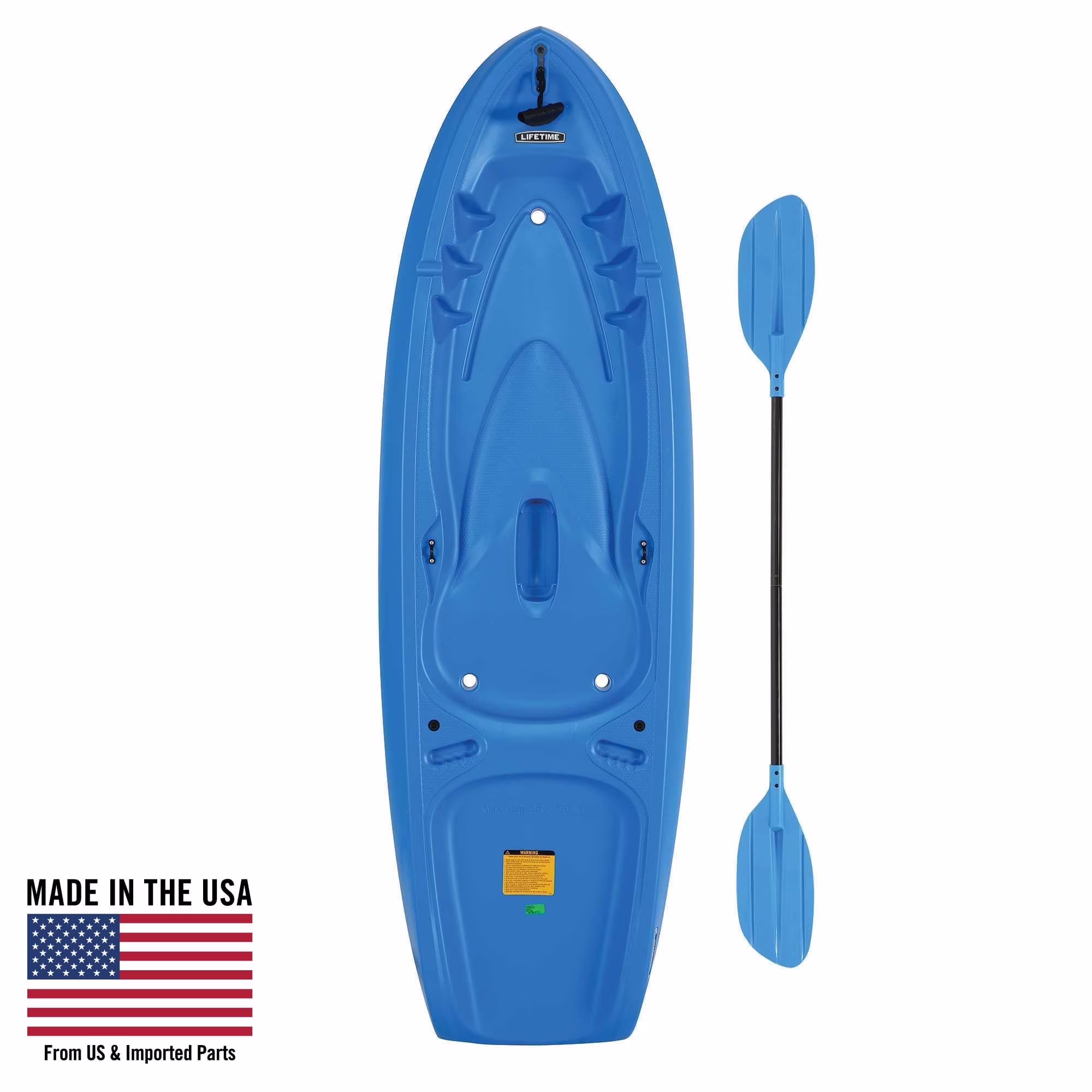 Lifetime Recruit 6.5 ft Youth Sit-on-Top Kayak, Lime Green (90765)