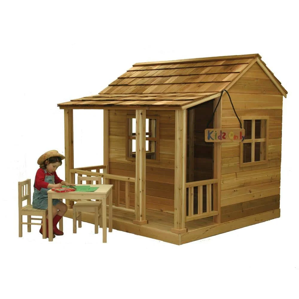 Outdoor Living Today Little Squirt 1,8 m-es cédrus játszóház ablakokkal és holland ajtóval