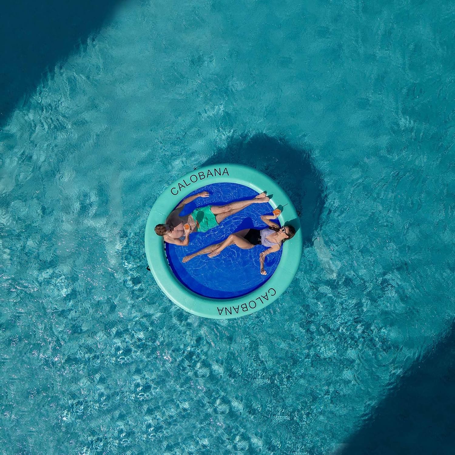 Round Floating Ring Hammock - Heavy Duty Inflatable Raft