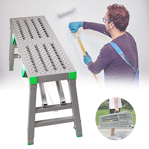 YUIIWKIUFWZ Ponteggio Pieghevole in Acciaio Portatile Piattaforma di Lavoro in Acciaio ponteggio per Saldatura Torre Scala Sgabello per Lavaggio Veicoli, Pulizia, Decorazione, carico Massimo d : Amazon.it: Fai da te