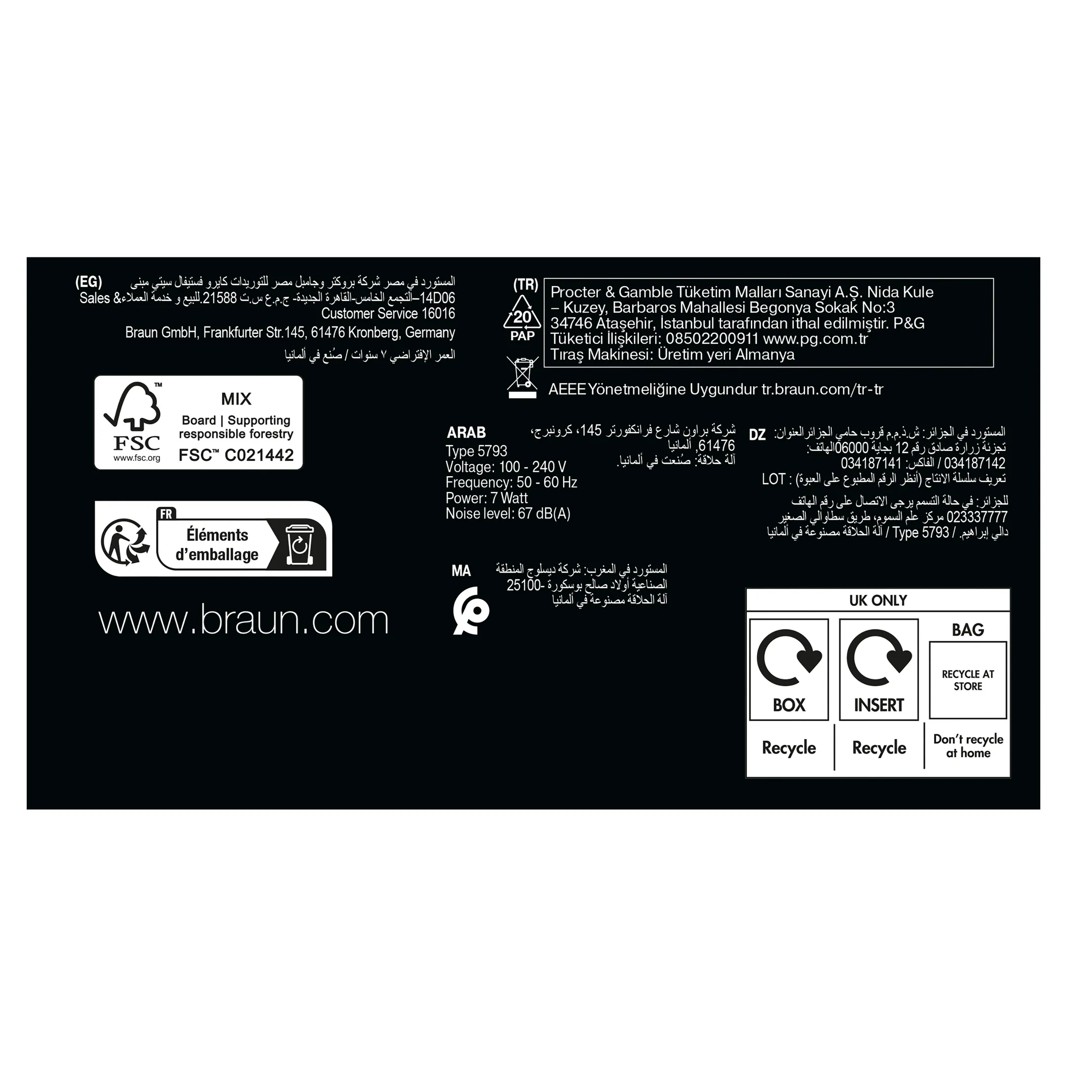 Braun Elektrisch scheerapparaat Series 9 9615s