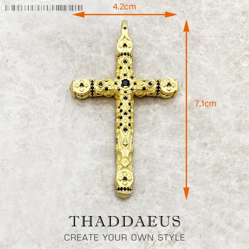 Majestic Cross Pendant | Sterling Silver Necklace Charm | Gift For Her