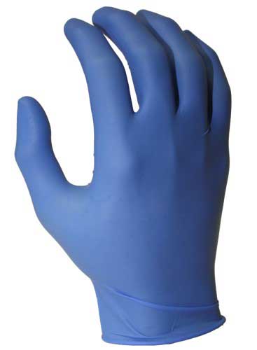 Tuff Grade TGG-110-10  ~  Disposable Nitrile Gloves Powder Free, Textured Fingers