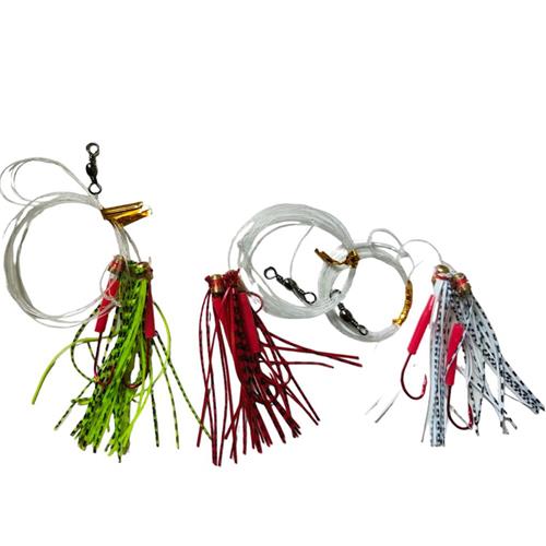15 X Custom Designed Skirt Flasher Whiting Rigs Hooks In Size 4#/ 6#