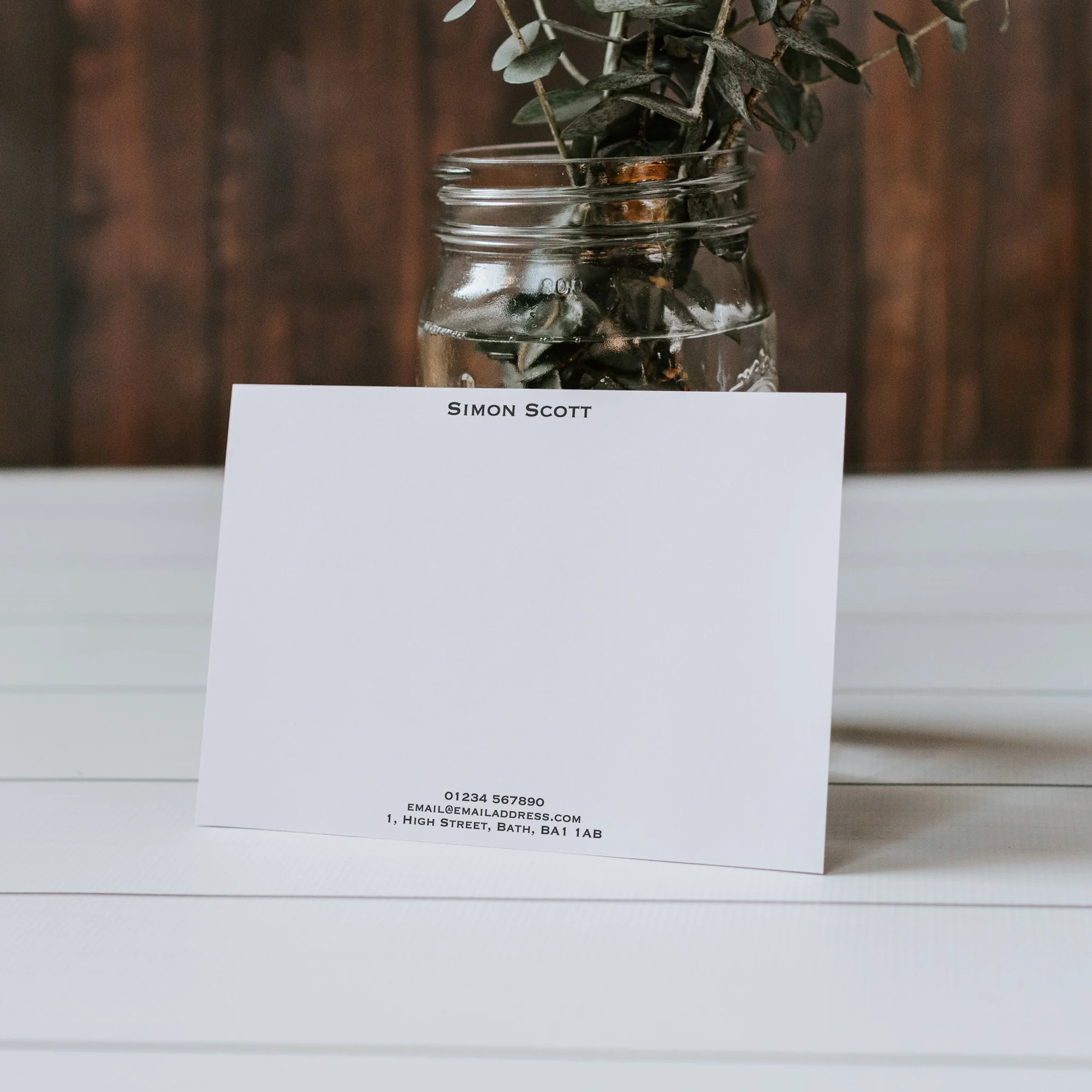 Classic Personalised Note Cards