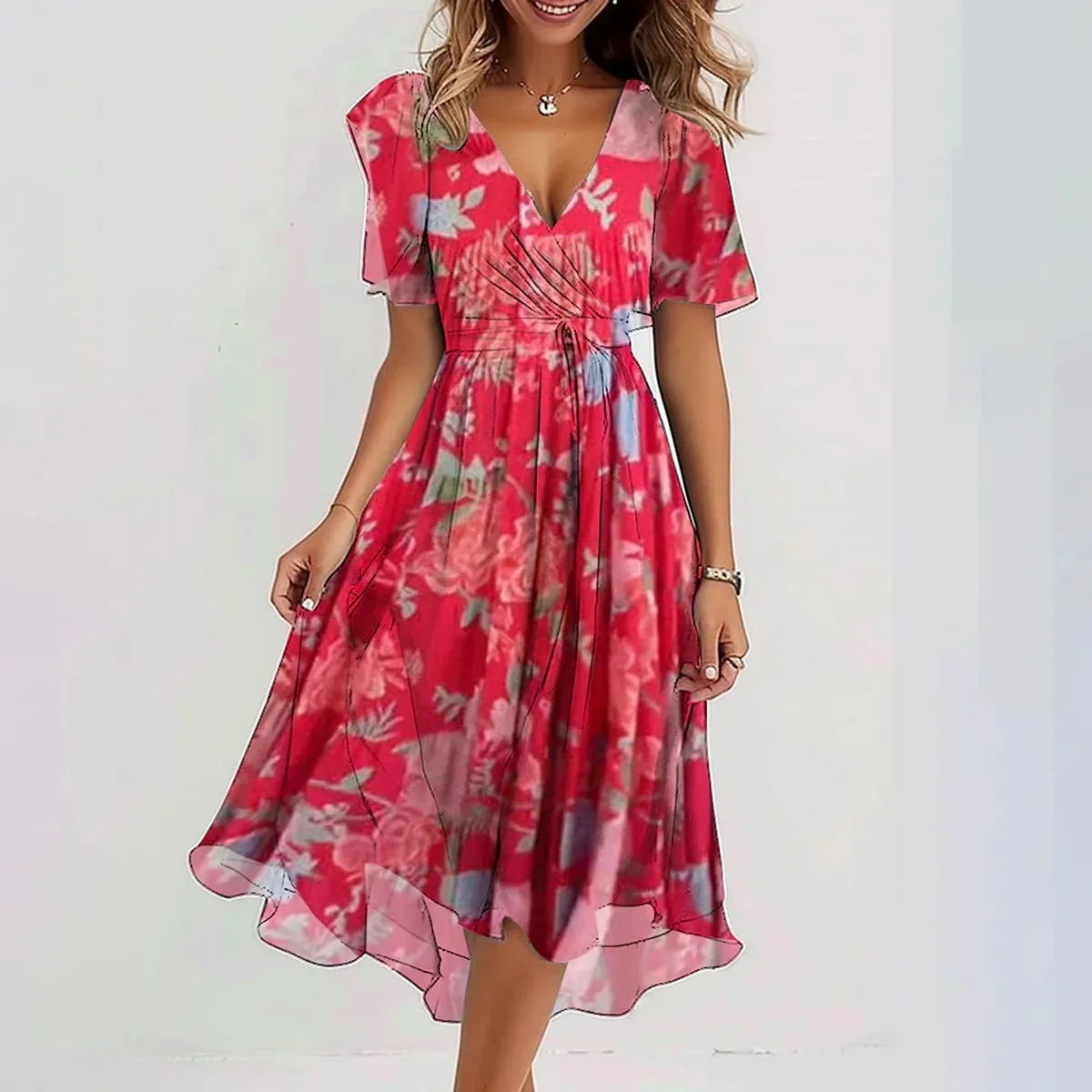 Women��s Elegant Maxi Dress Lightweight Summer Style