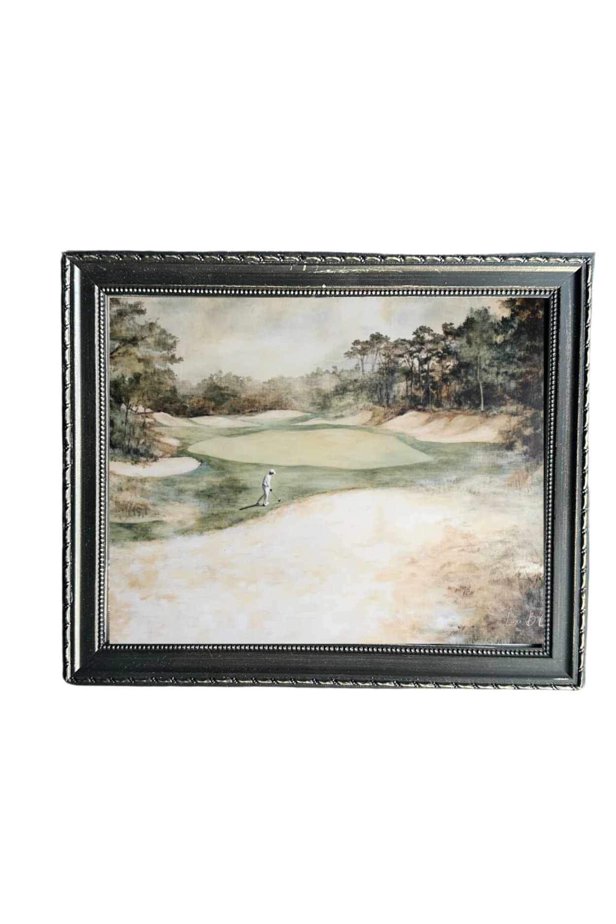 Muted Golf Green | French Country Black Framed Art